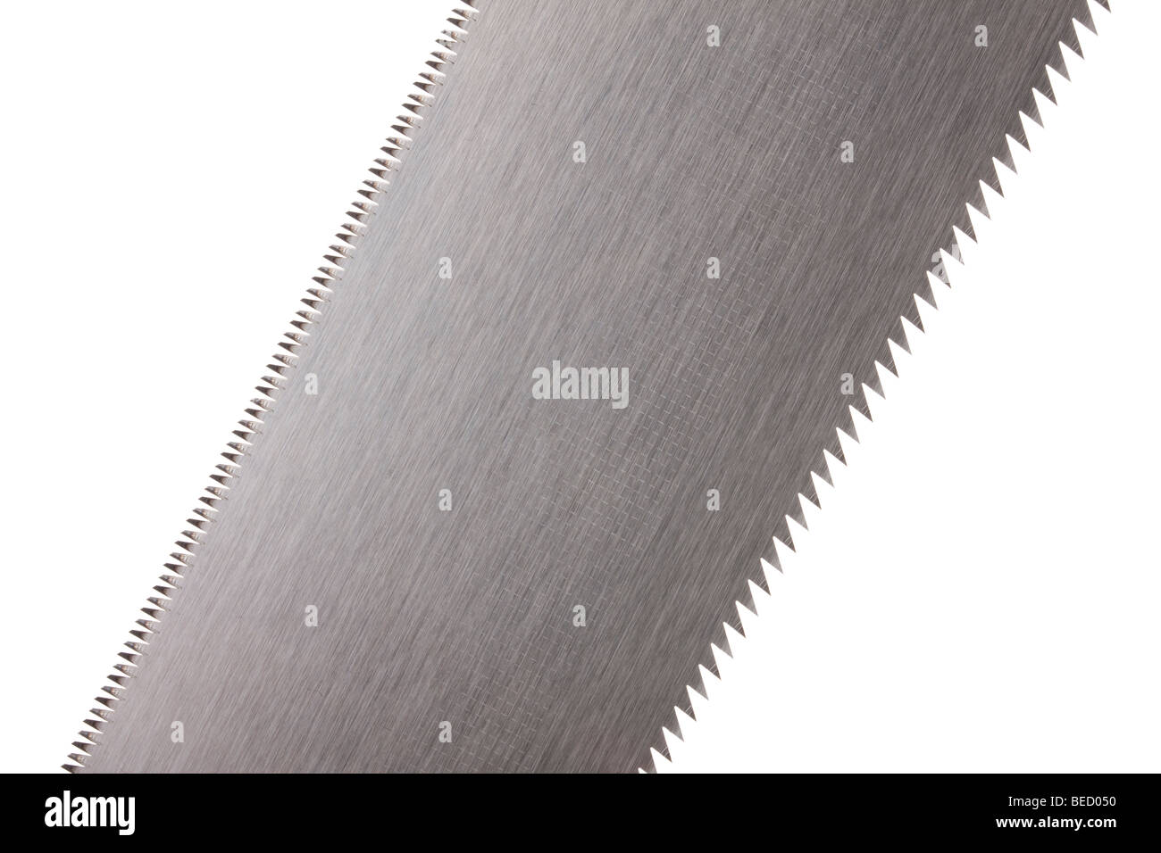 Detail of a saw blade on a double-sided Japanese saw Stock Photo
