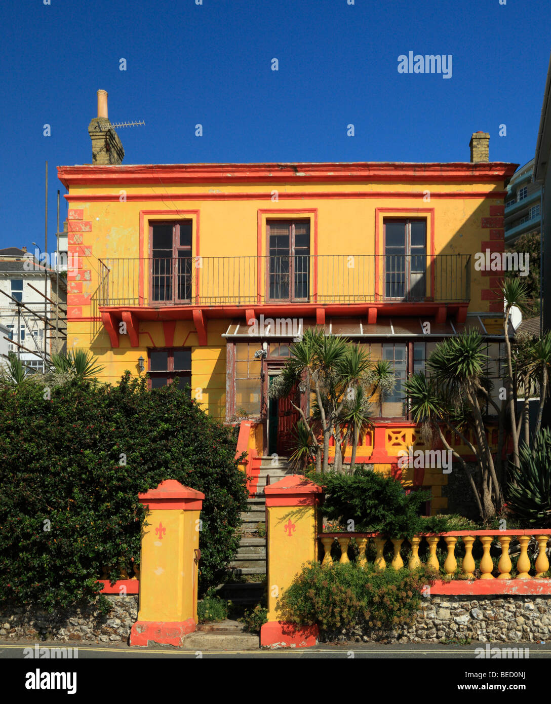 Colourful house. Ventnor, Isle of Wight, England, UK. Stock Photo