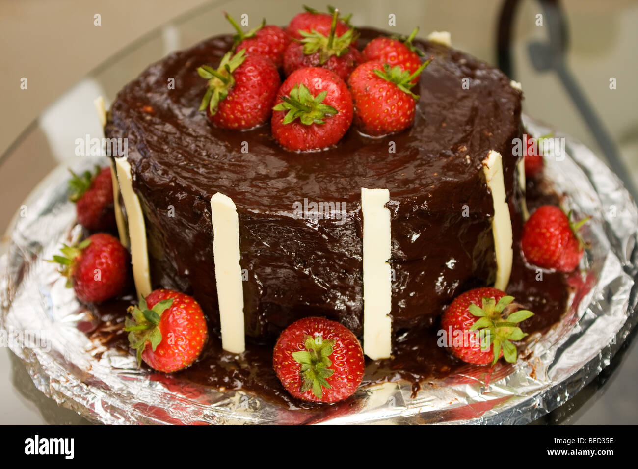 Ultimate Chocolate cake Stock Photo - Alamy