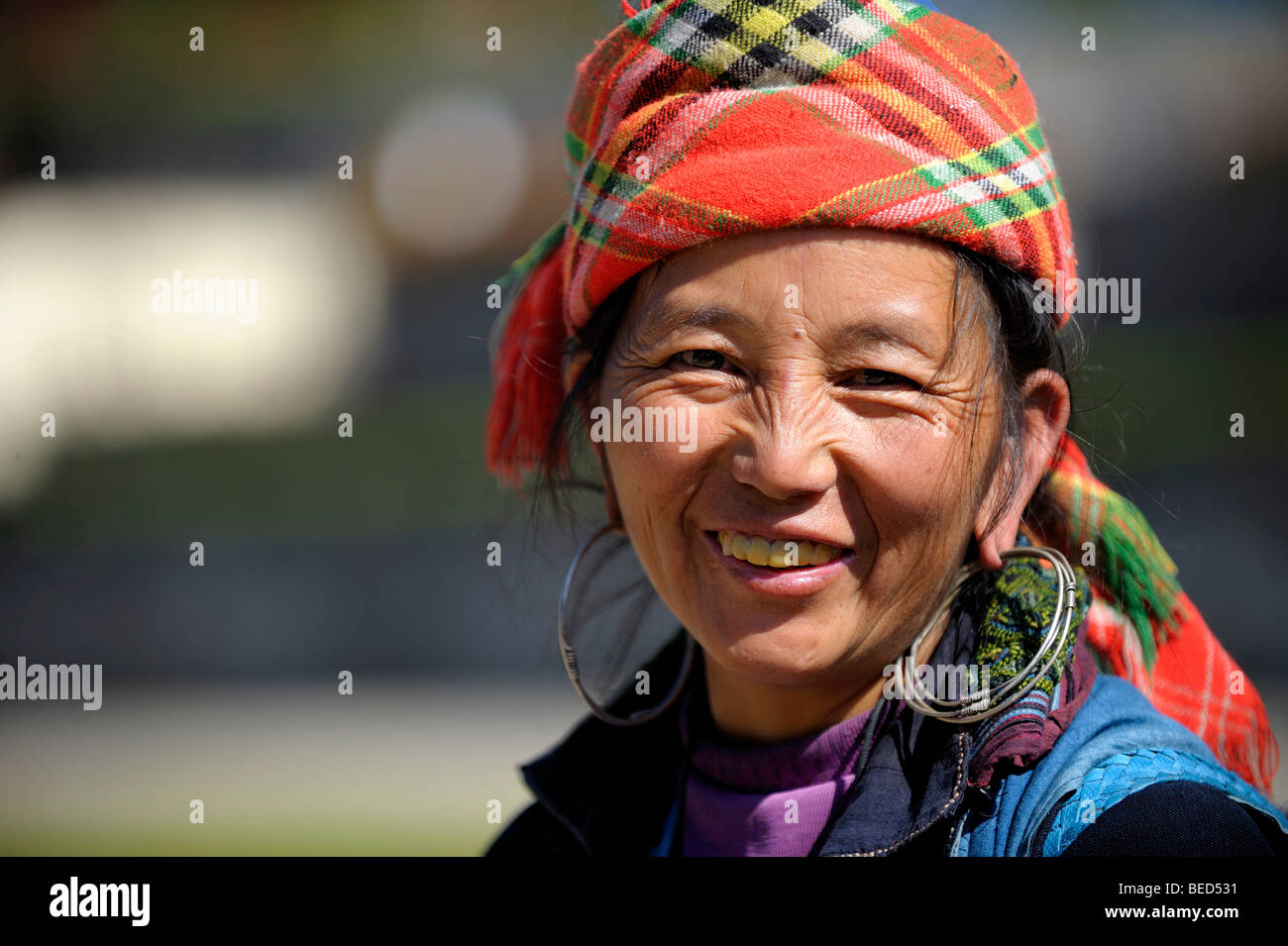 Vietnamese woman, Sapa, Hanoi, North Vietnam, Southeast Asia Stock Photo