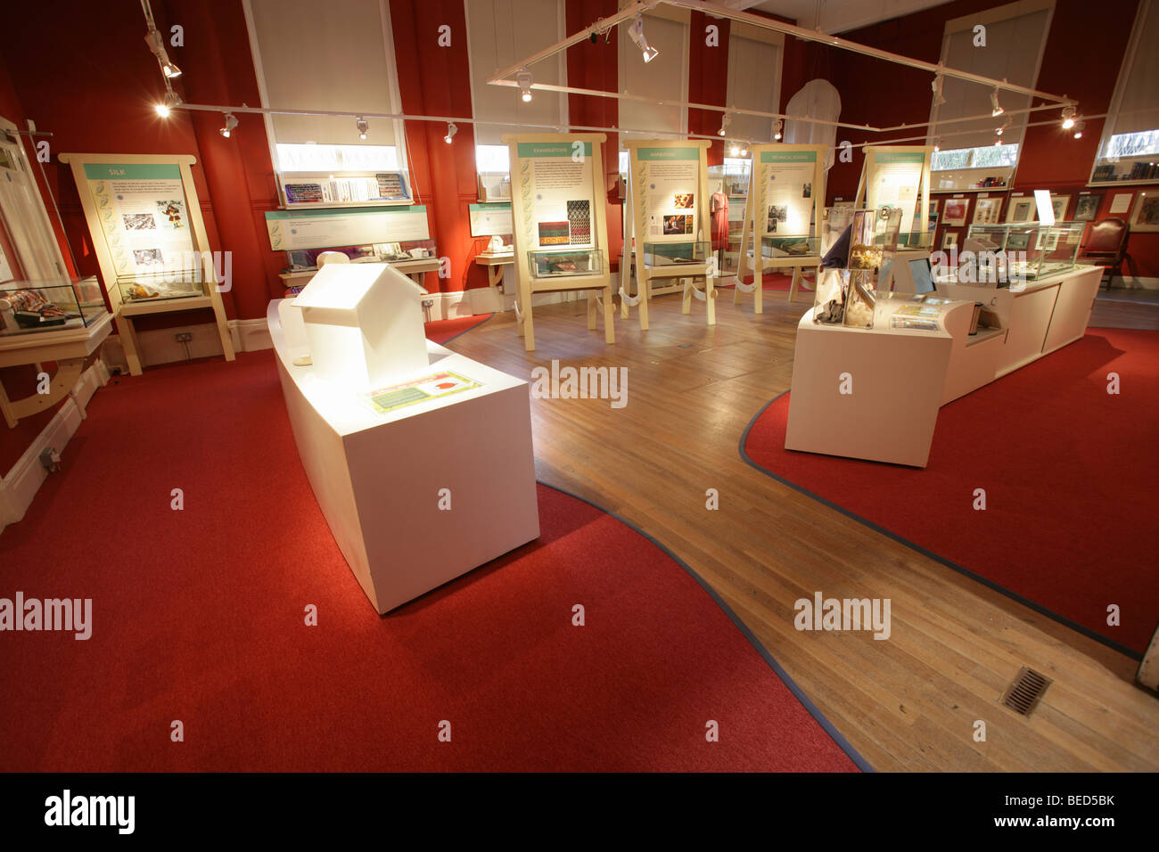 Town of Macclesfield, England. Interior view of the Silk Museum