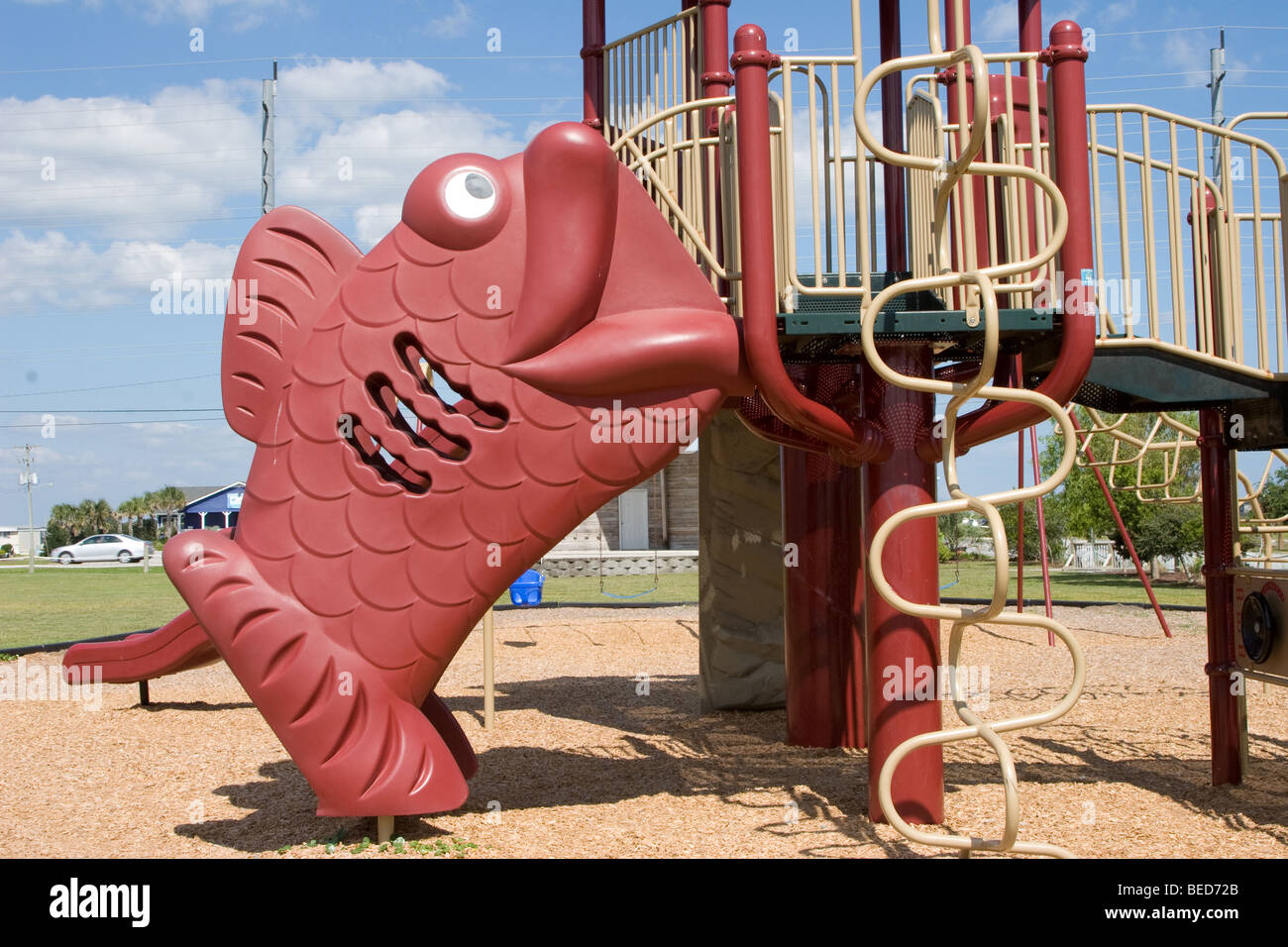 fish shaped ladder at children’s playground Stock Photo - Alamy