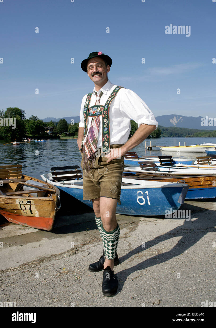 German man wearing traditional lederhosen hi-res stock photography and  images - Alamy