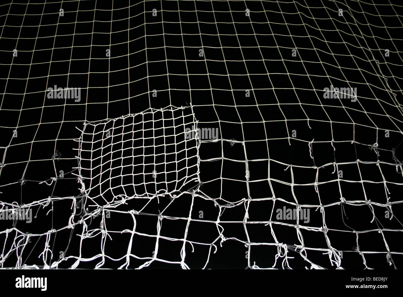 Football goal net Stock Photo Alamy