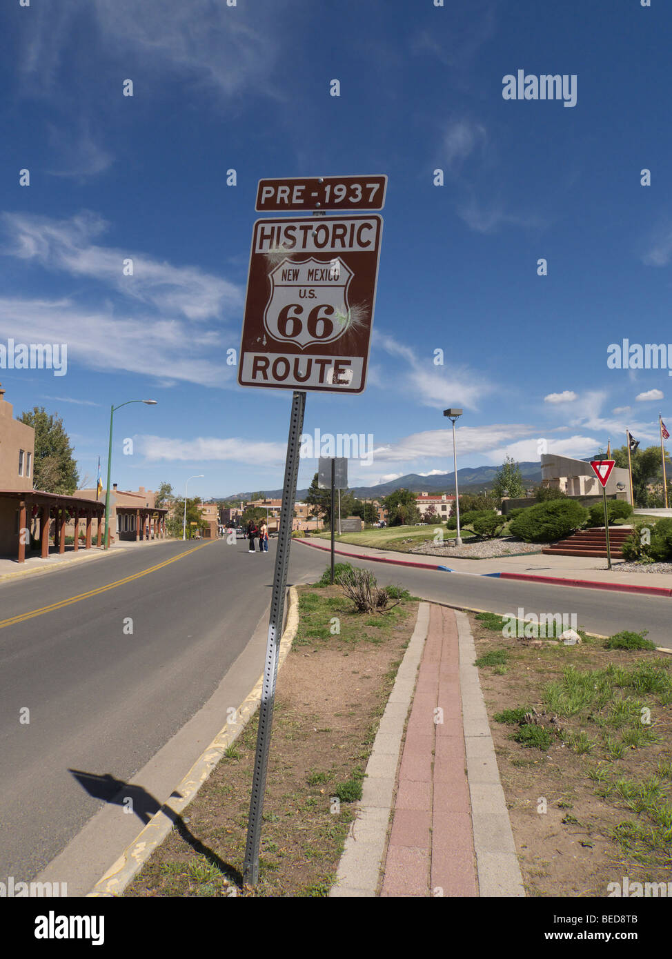 Route 66 sign, Santa Fe, New Mexico, USA Stock Photo - Alamy Route 66 sign, Santa Fe, New Mexico, USA Stock Photo - Alamy