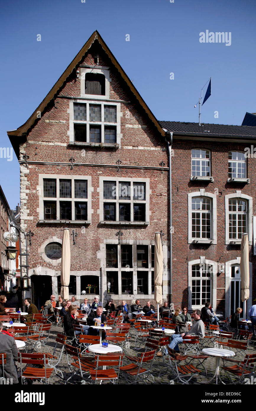 Historic building in the historic centre, Im Hof, Aachen, North Rhine-Westphalia, Germany, Europe Stock Photo