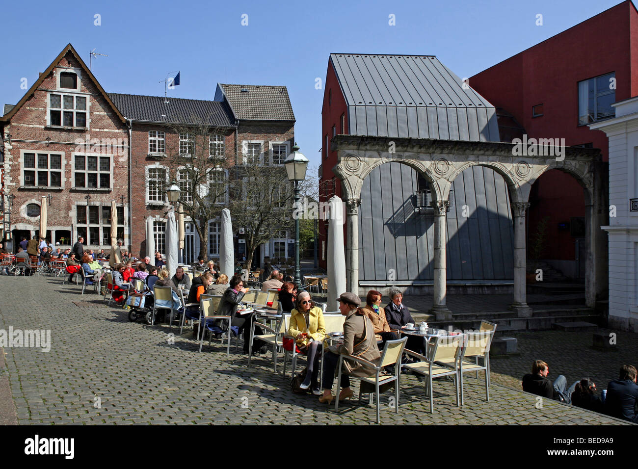 Historic building in the historic centre, Im Hof, Aachen, North Rhine-Westphalia, Germany, Europe Stock Photo