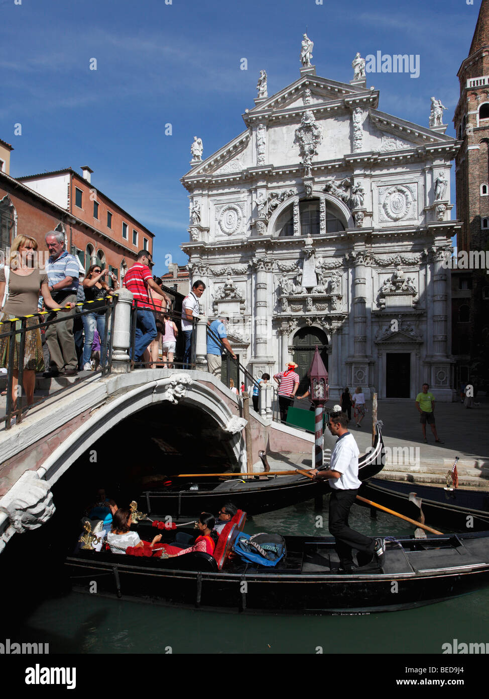 Italy, Venice, Campo San Moise, gondola, people Stock Photo - Alamy