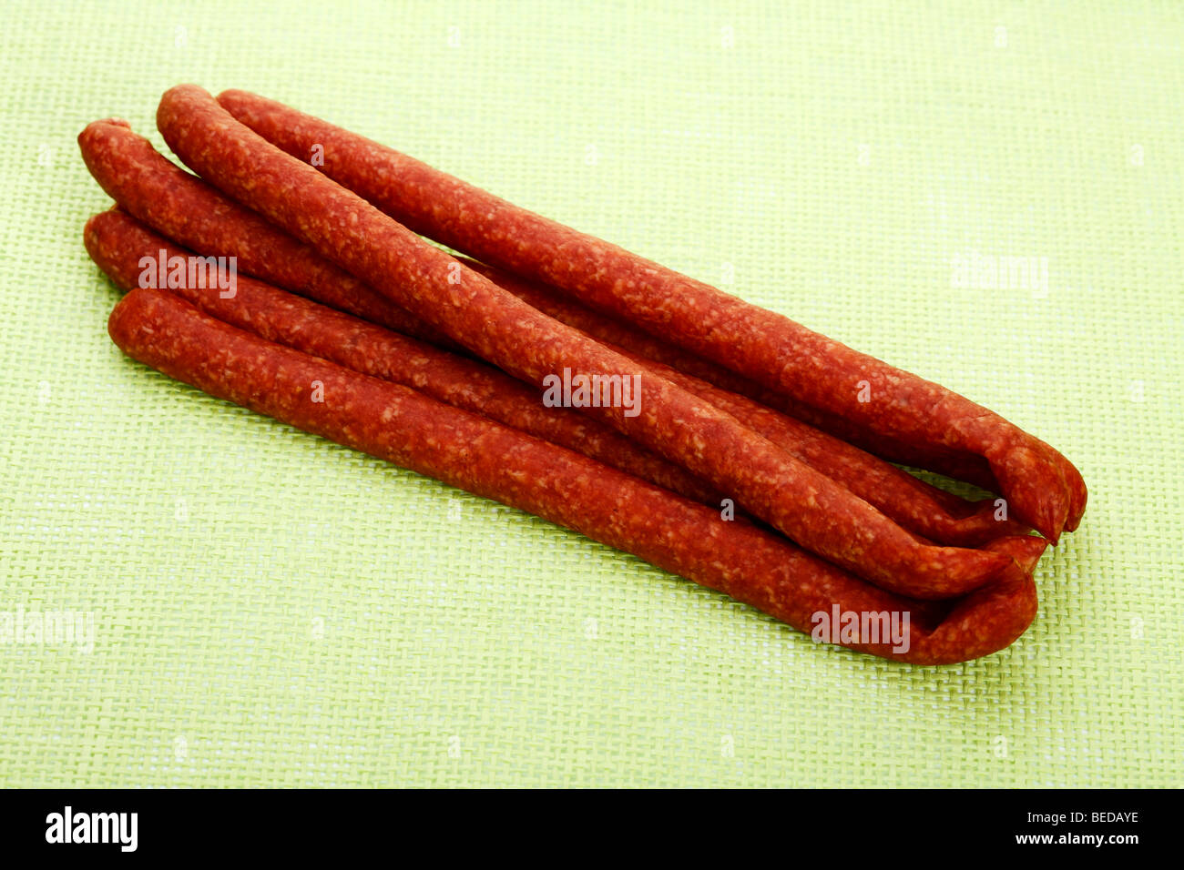 Mettwurst sausages Stock Photo