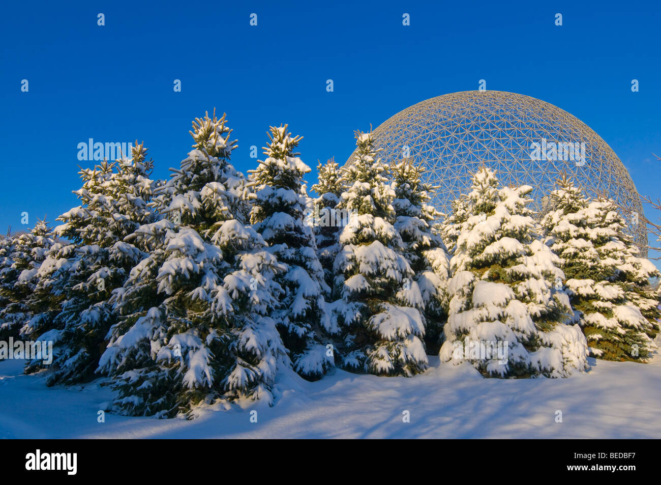 Biosphere Ile Sainte Helene Park Jean Drapeau Montreal Canada Stock
