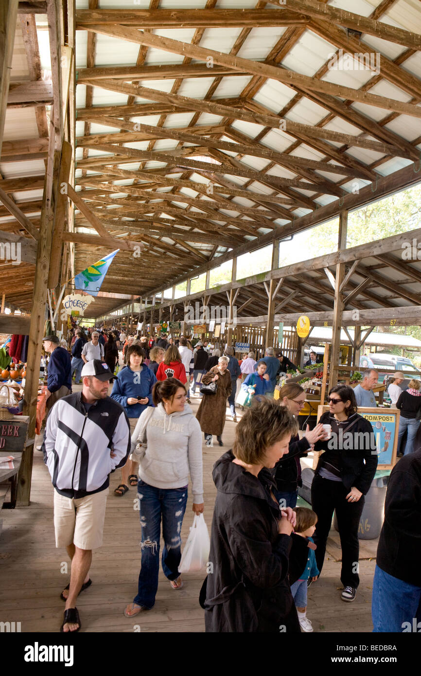 The Farmer's Market in Ithaca, New York attracts 5000 people per day