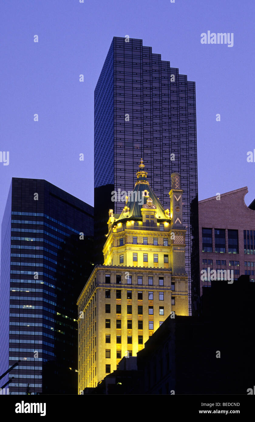 Trump Tower and Crown Building, Midtown Manhattan, New York City, USA Stock Photo