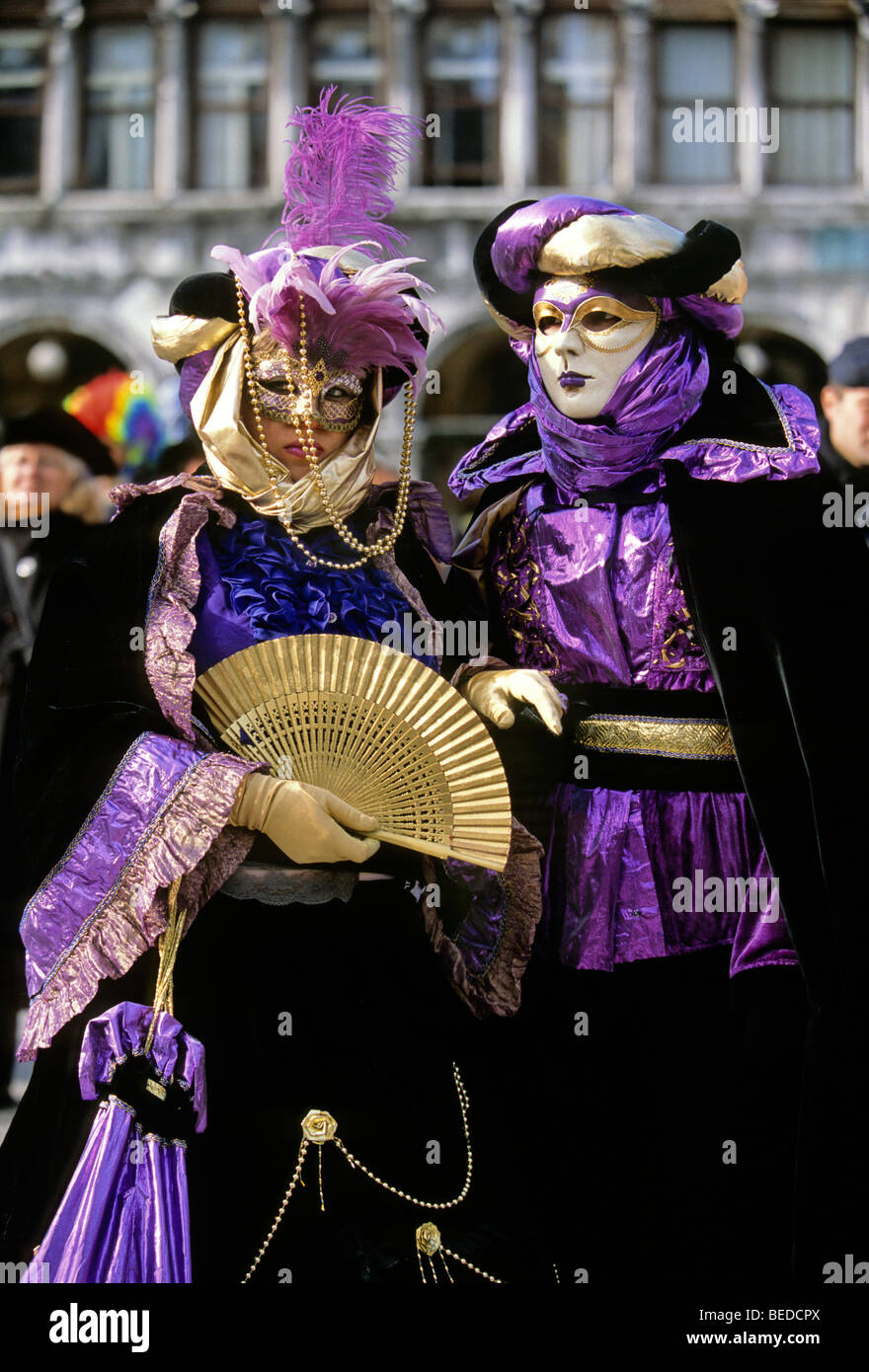 Masks, carnival in Venice, Veneto, Italy, Europe Stock Photo