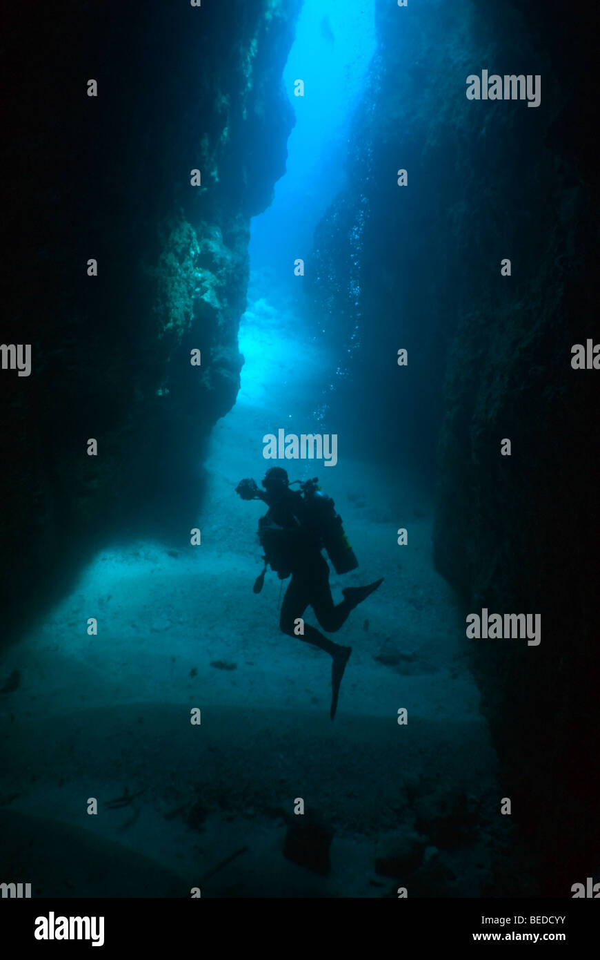 Diver in silhouette hi-res stock photography and images - Alamy