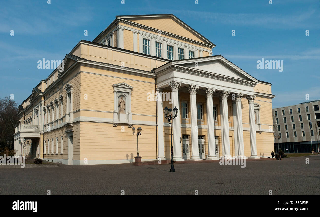 Hessian State Archive, former State Theater, Karolinenplatz Square, Darmstadt, Hesse, Germany Stock Photo