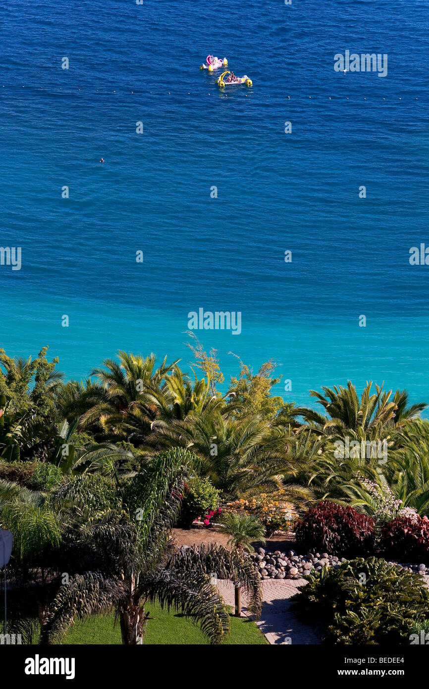 Anfi del Mar beach, near Puerto Rico, Grand Canary, Canary Islands, Spain, Europe Stock Photo