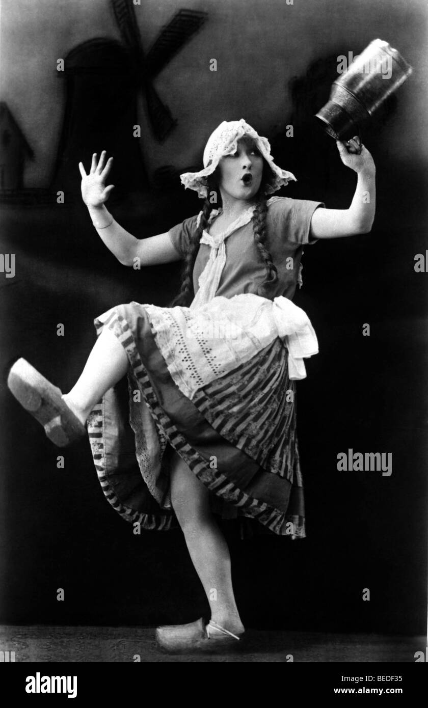 Historic photograph, Dutch woman, around 1920 Stock Photo