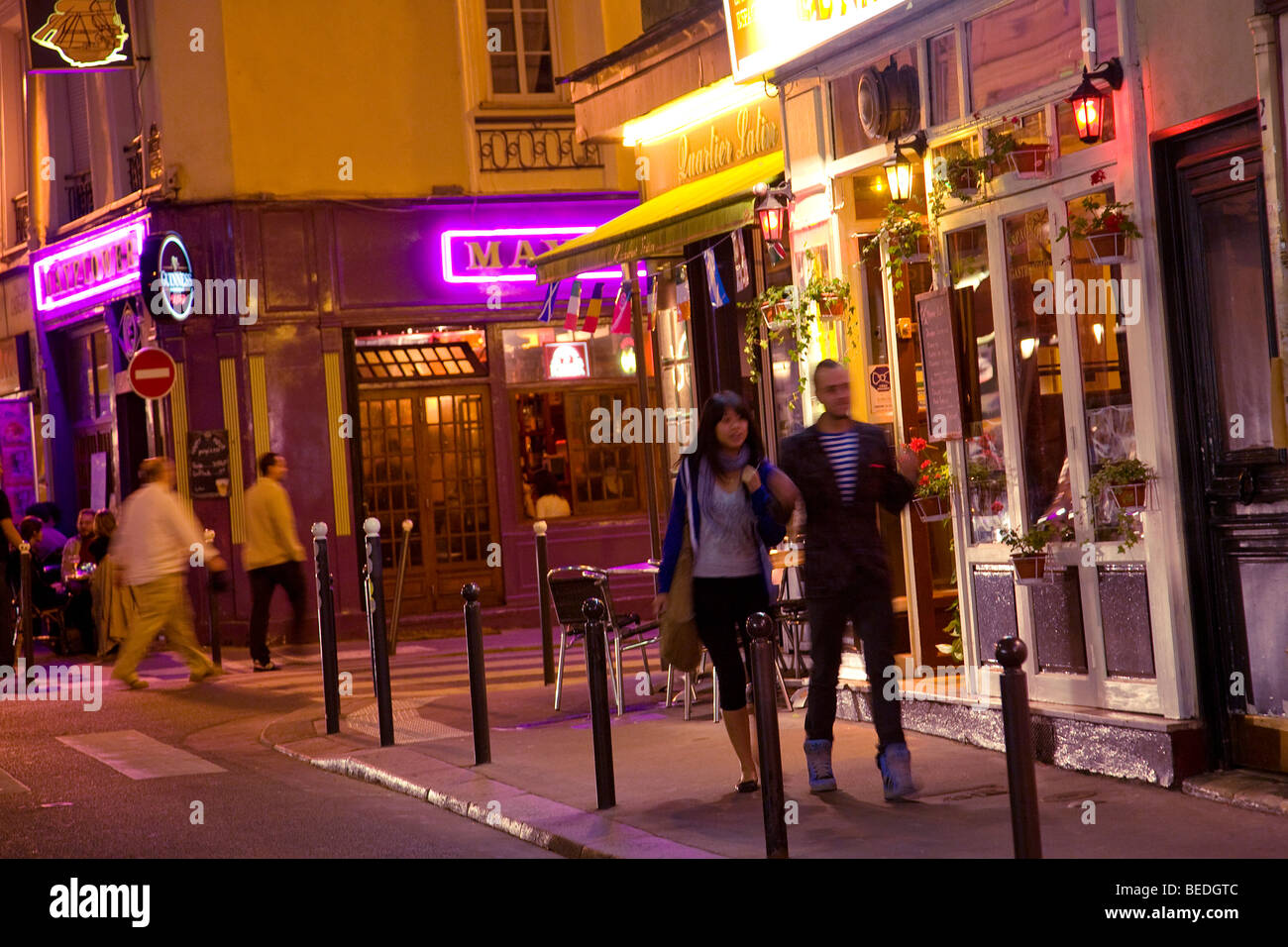 DESCARTES STREET, PARIS Stock Photo
