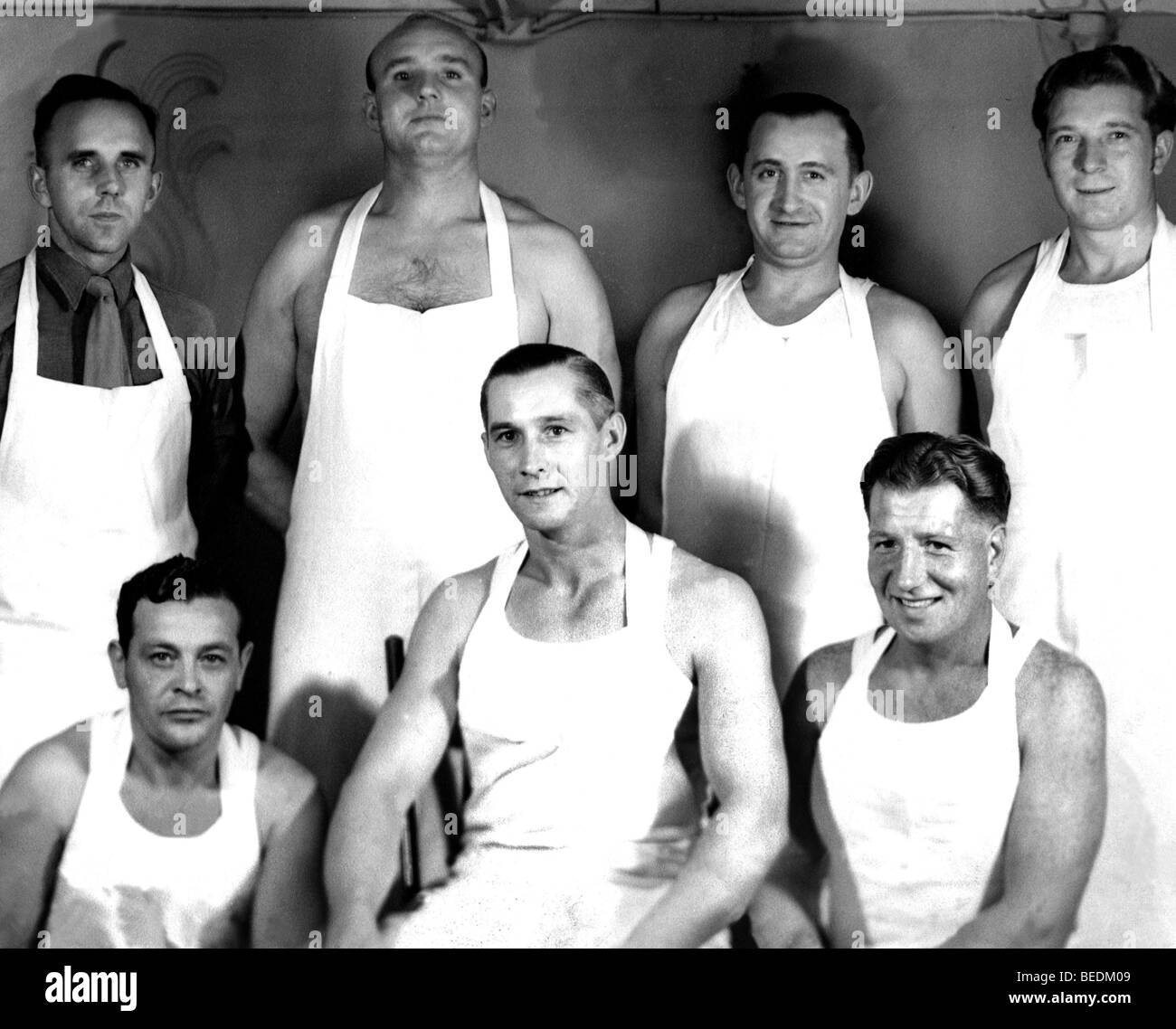 Historic photograph, bakers, twenties Stock Photo