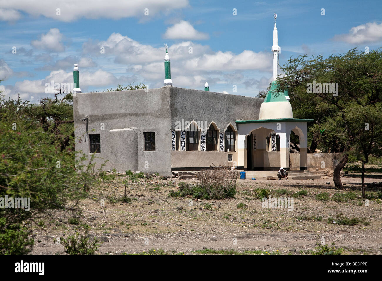 Local mosque near Lake Eyasi, Tanzania Stock Photo