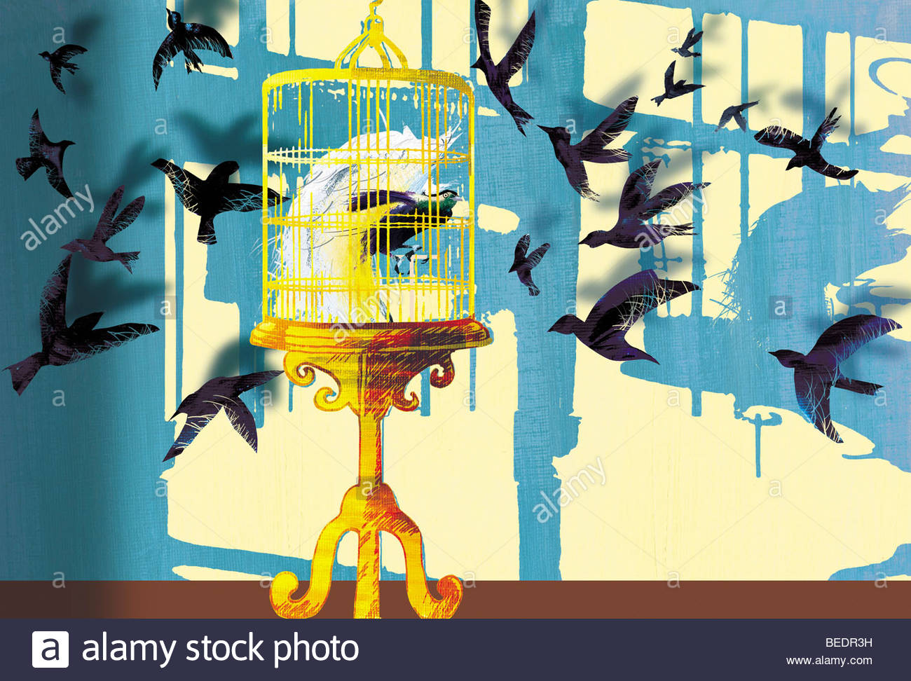 Bird In Gilded Cage Stock Photos & Bird In Gilded Cage Stock Images Alamy