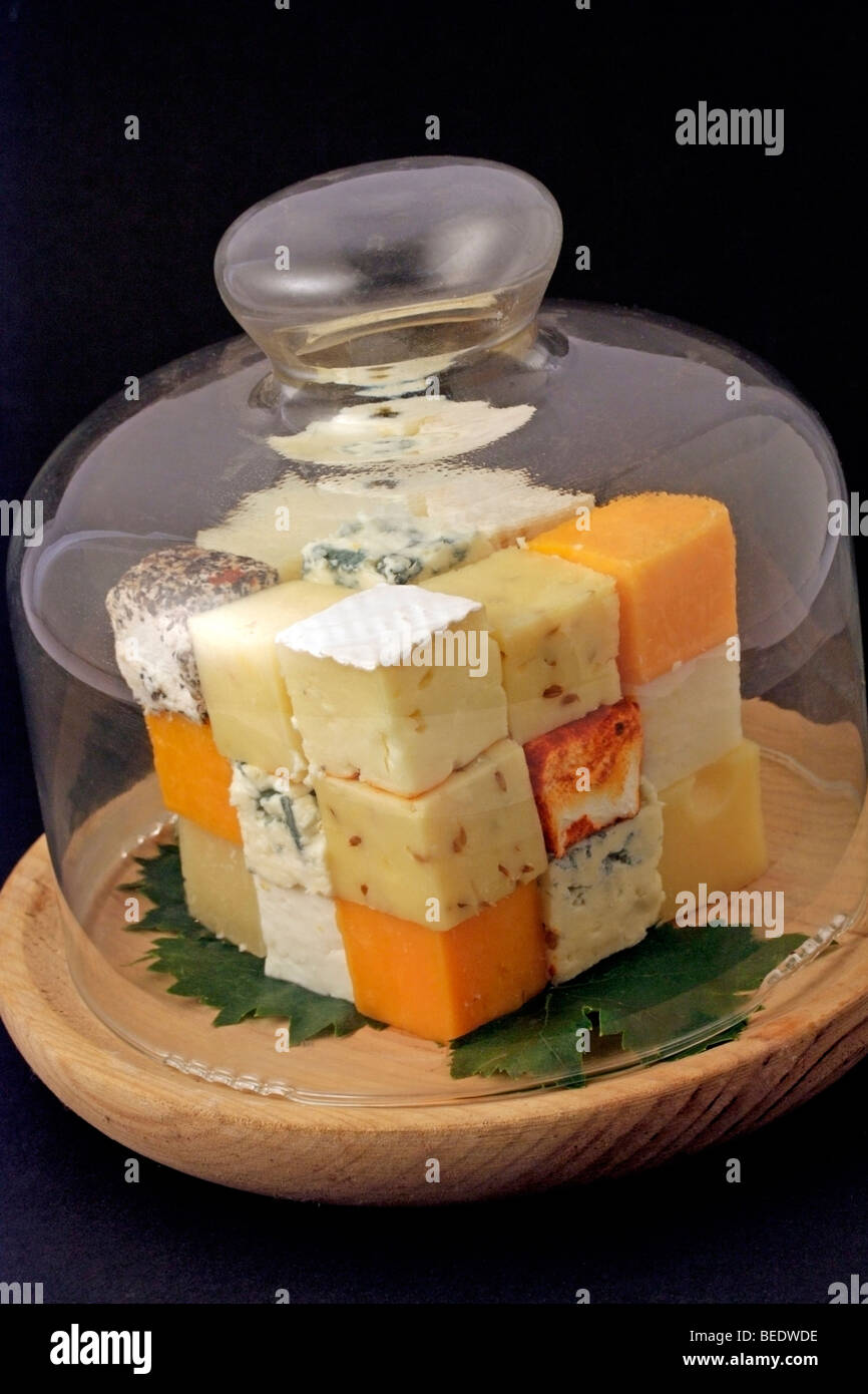 Cheese cube Recipe available Stock Photo Alamy