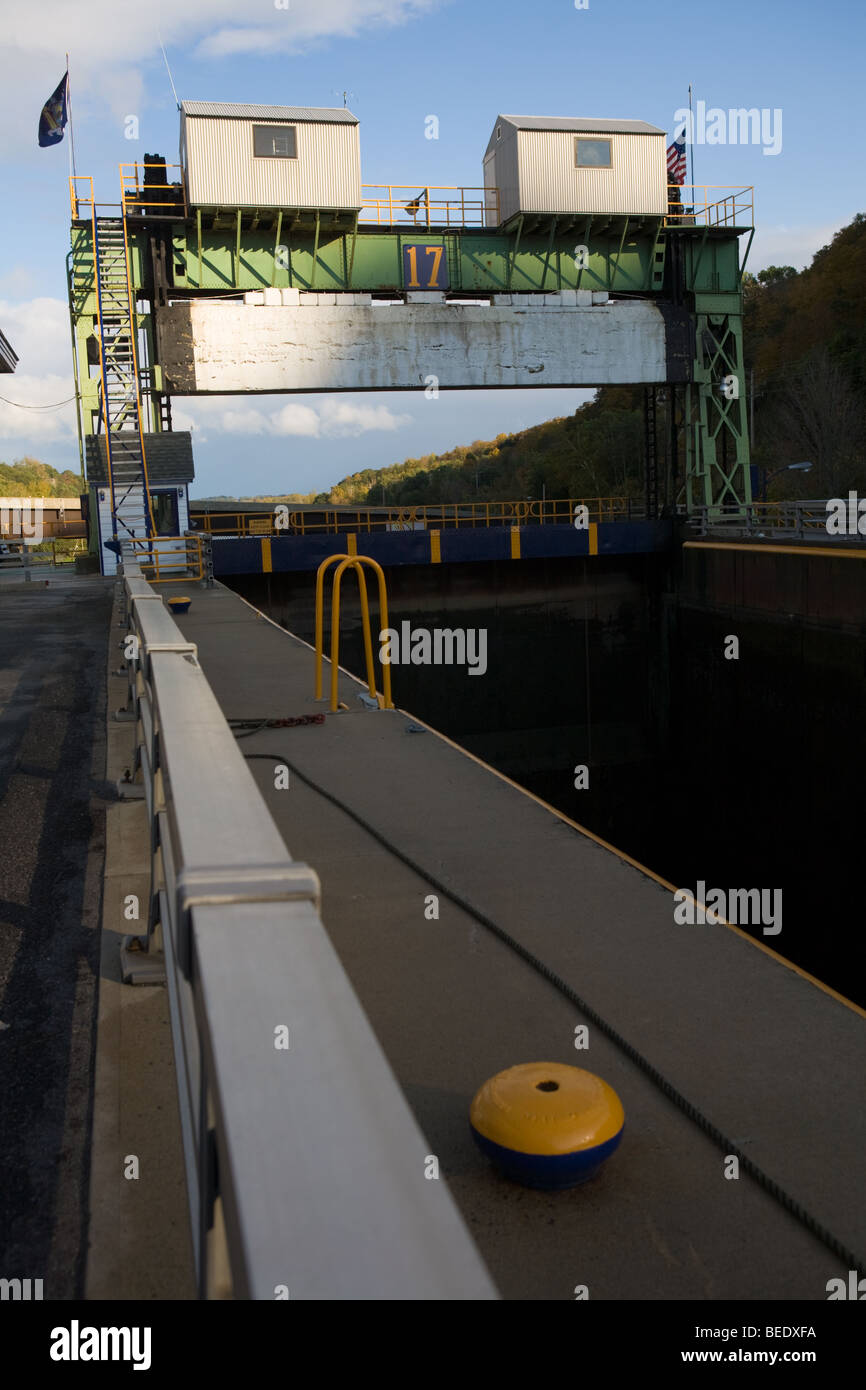 Lock 17 in Little Falls is highest lock in the New York State barge