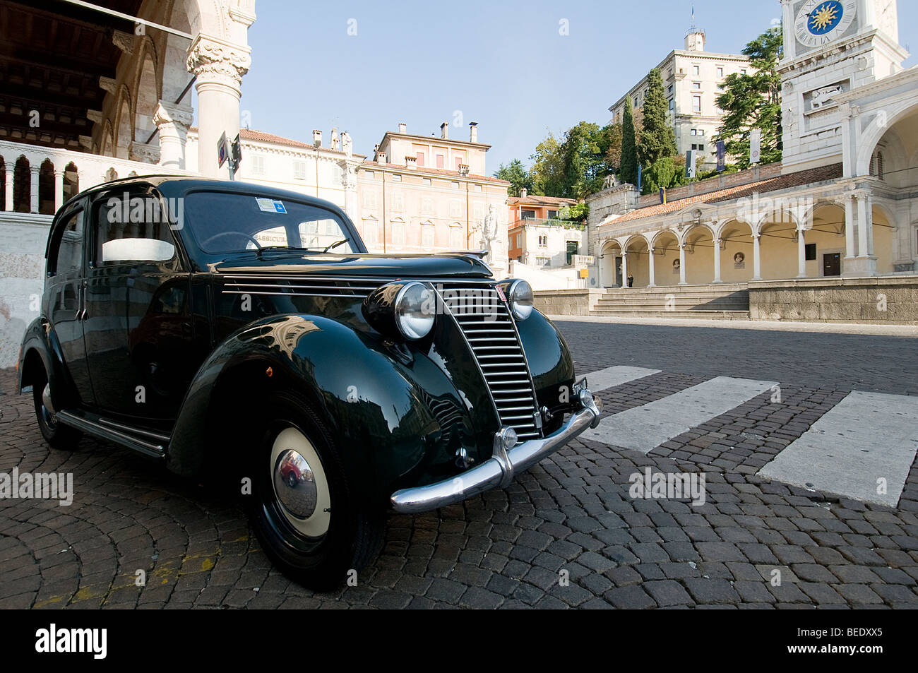 old fashioned FIAT italian car Stock Photo