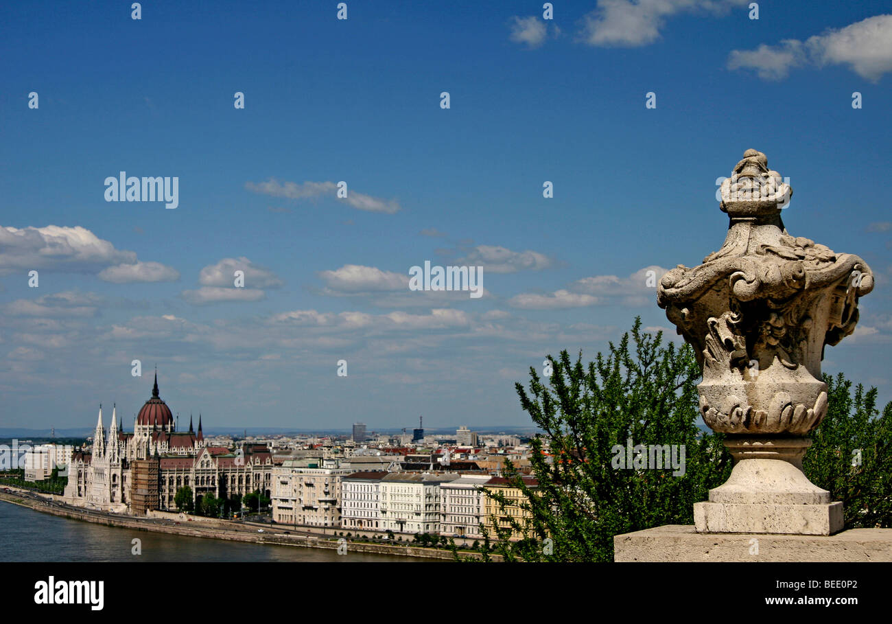 Parliament, Danube River, Budapest, Hungary, Europe Stock Photo