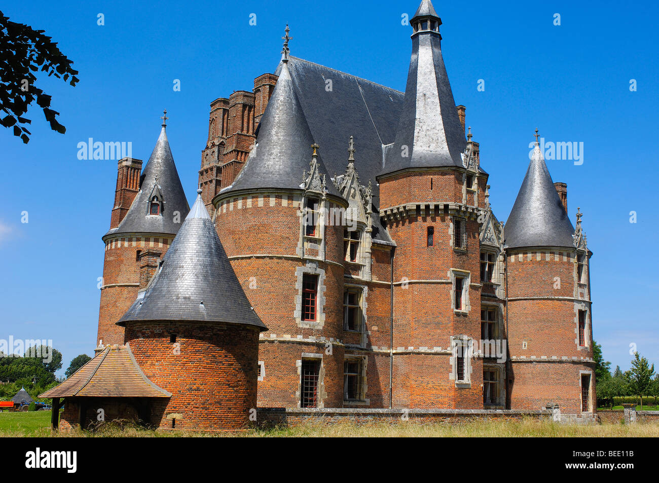 Martainville Castle S. XV(Ch teau de Martainville). Haute-Normandie. Normandy. France Stock Photo
