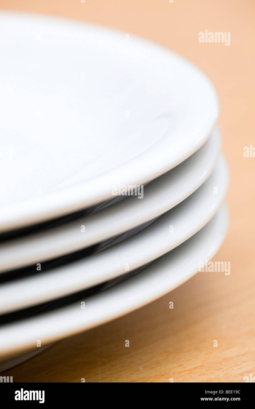 Dinner plates Stock Photo