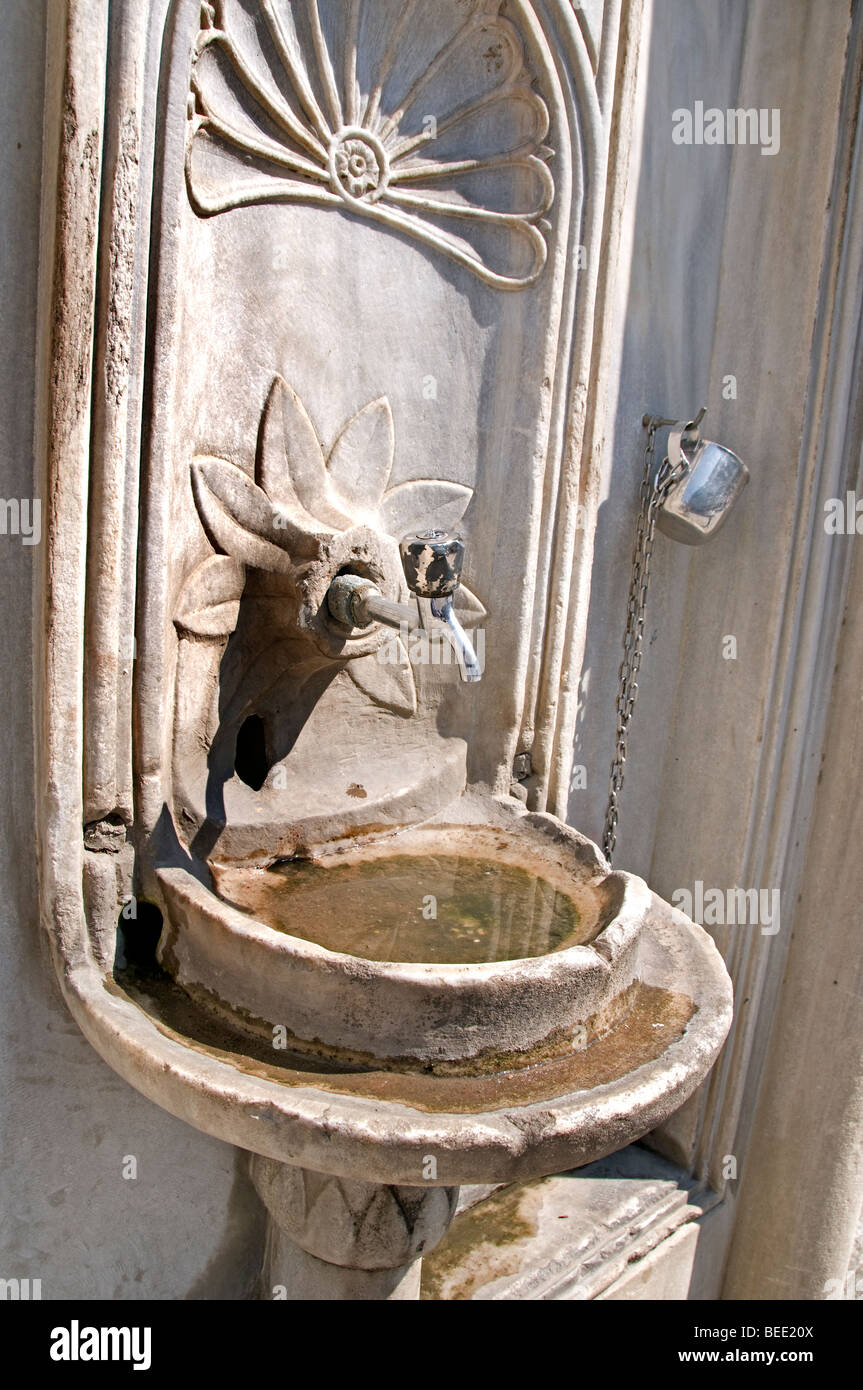Eyup Istanbul Turkey Drinking water fountain Stock Photo