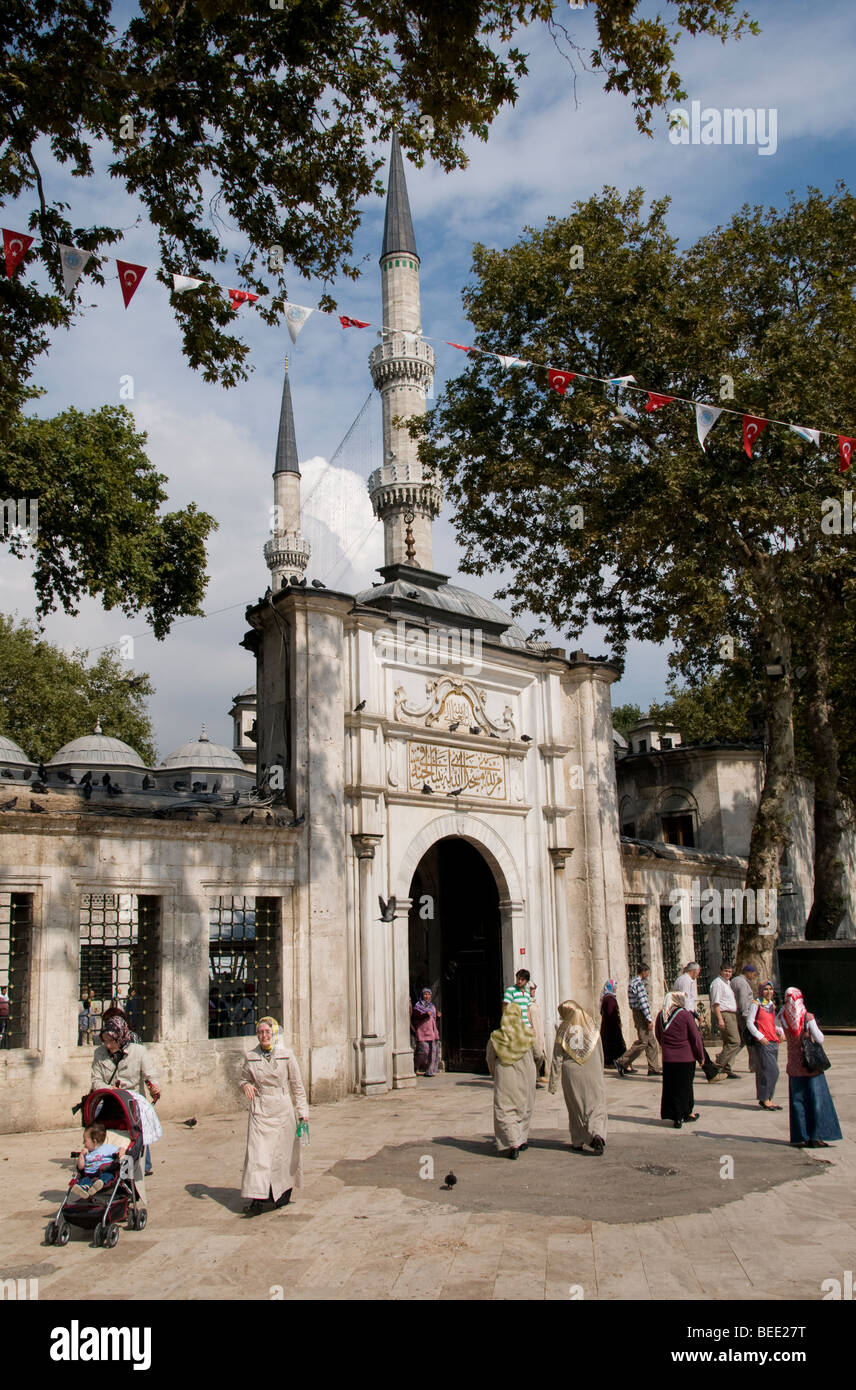Eyup Sultan Mosque Istanbul Turkey Mehmet the Conqueror Stock Photo
