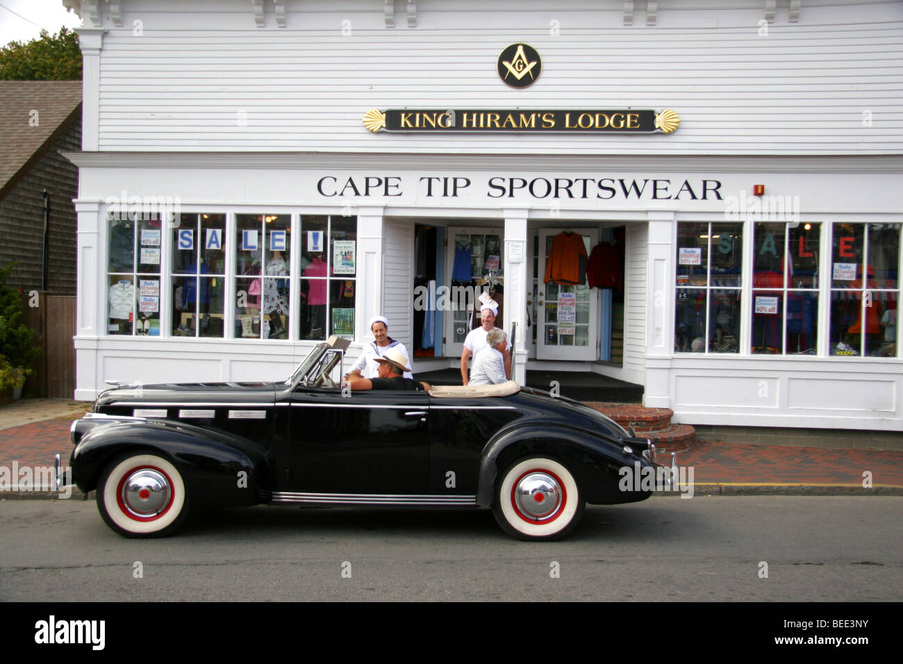 Classic car in Provincetown, Cape Cod, Massachusetts, USA Stock Photo