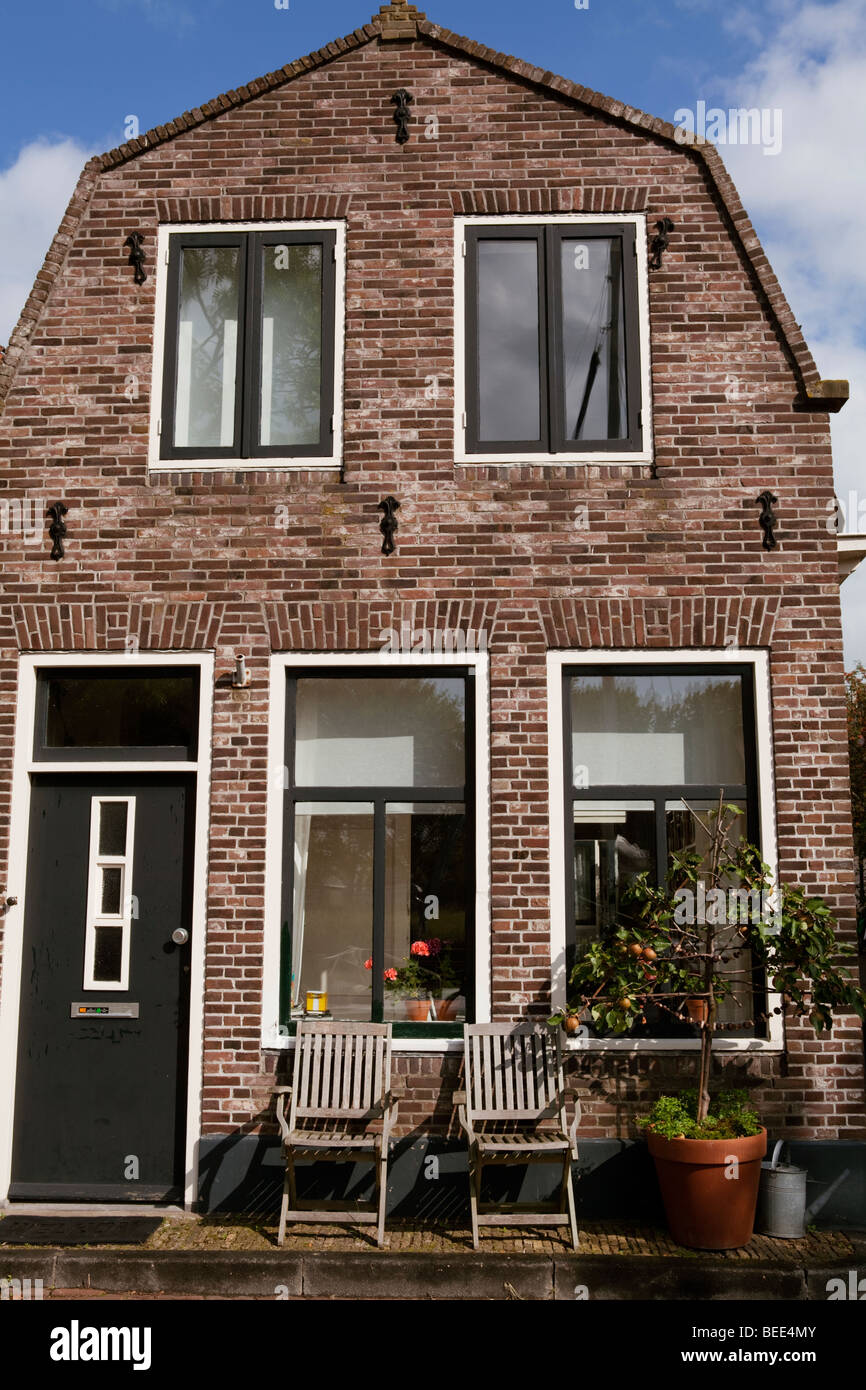 Traditional Dutch family house. Edam, Holland Stock Photo