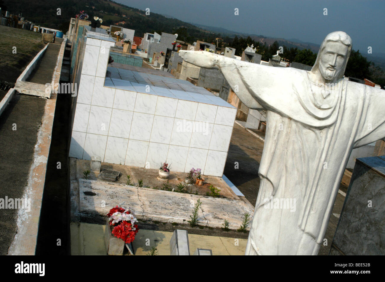 Statue of Jesus Christ at San John Baptist. Votorantim, Sao Paulo