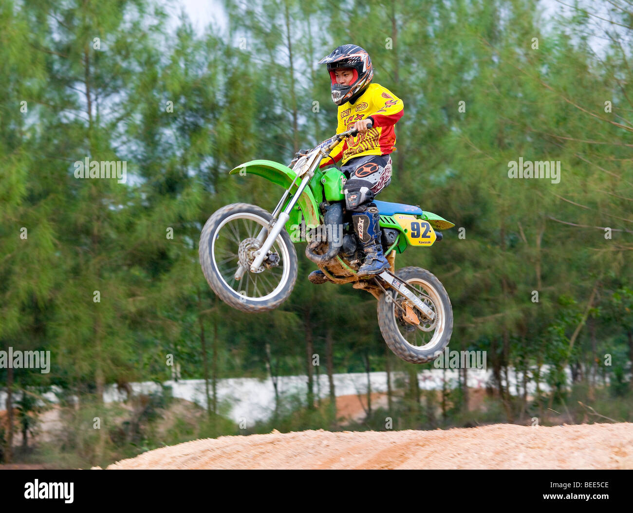 Motocross near Bang Tao Phuket Island Southern Thailand Southeast Asia Stock Photo