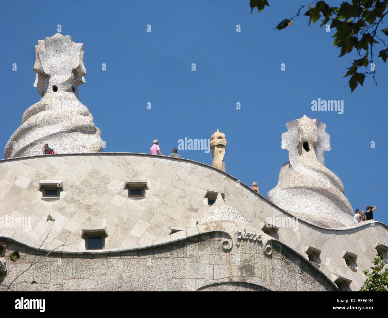 La Pederera by Gaudi in Barcelona Stock Photo