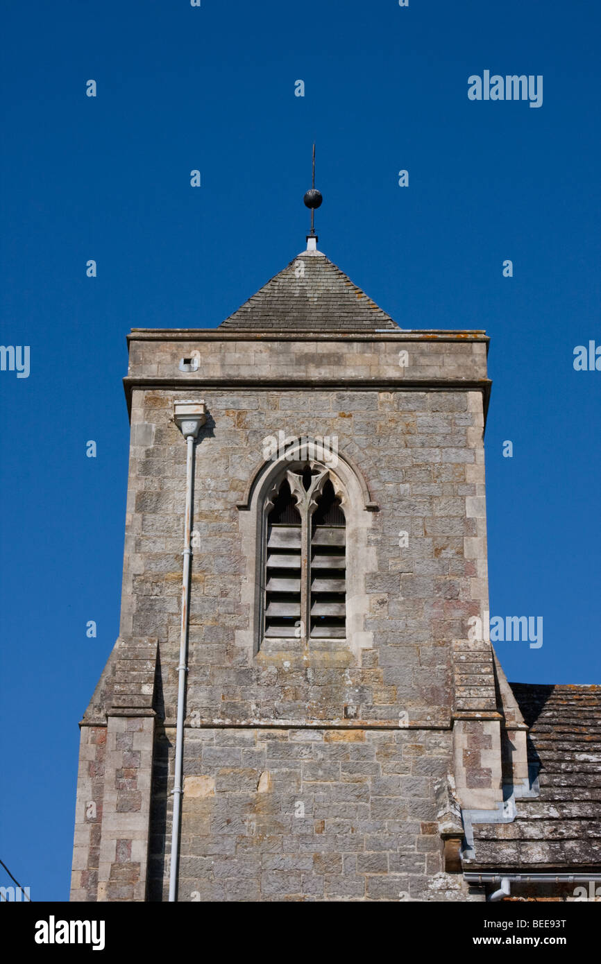 Church tower in framfield village in sussex england Stock Photo