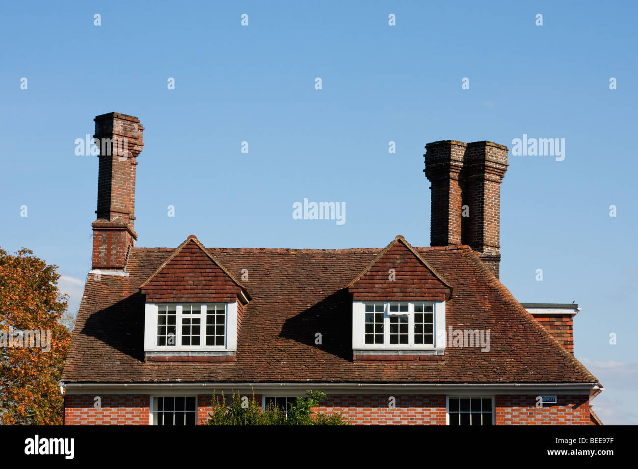 Roof of a grand town house in Waldron village in sussex england Stock Photo Alamy