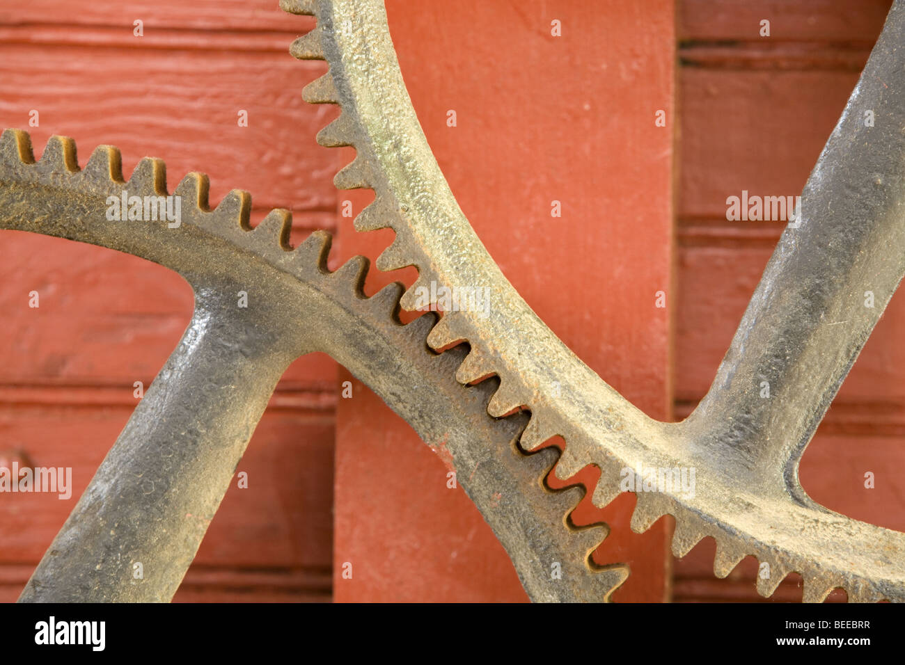 Old farming machinery Stock Photo