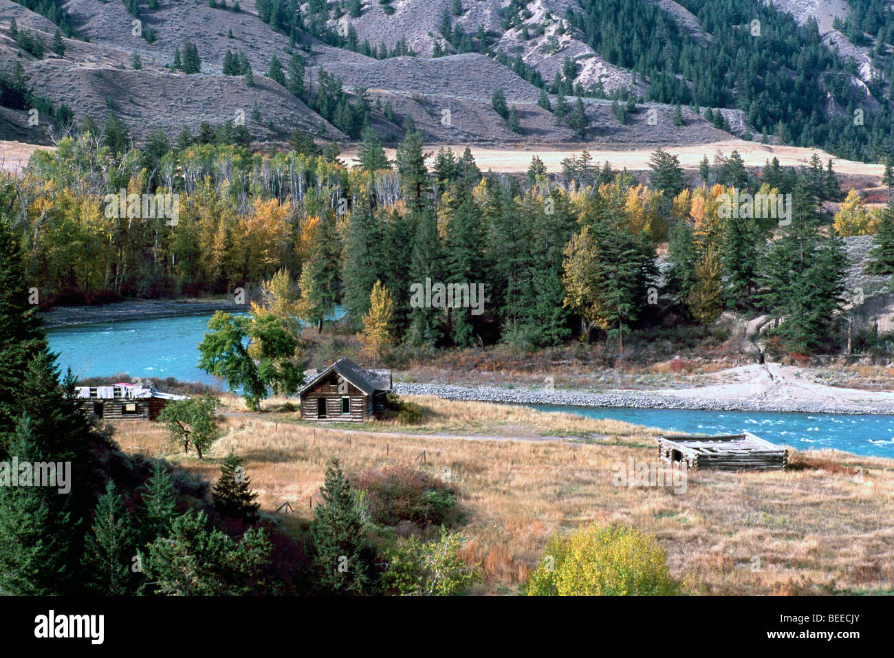 Cariboo Chilcotin Coast Region, BC, British Columbia, Canada Old Historic Homestead along