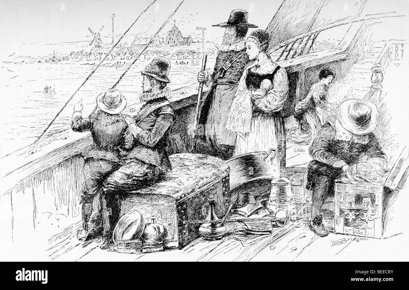 Dutch settlers approach New Amsterdam (later New York City) was founded