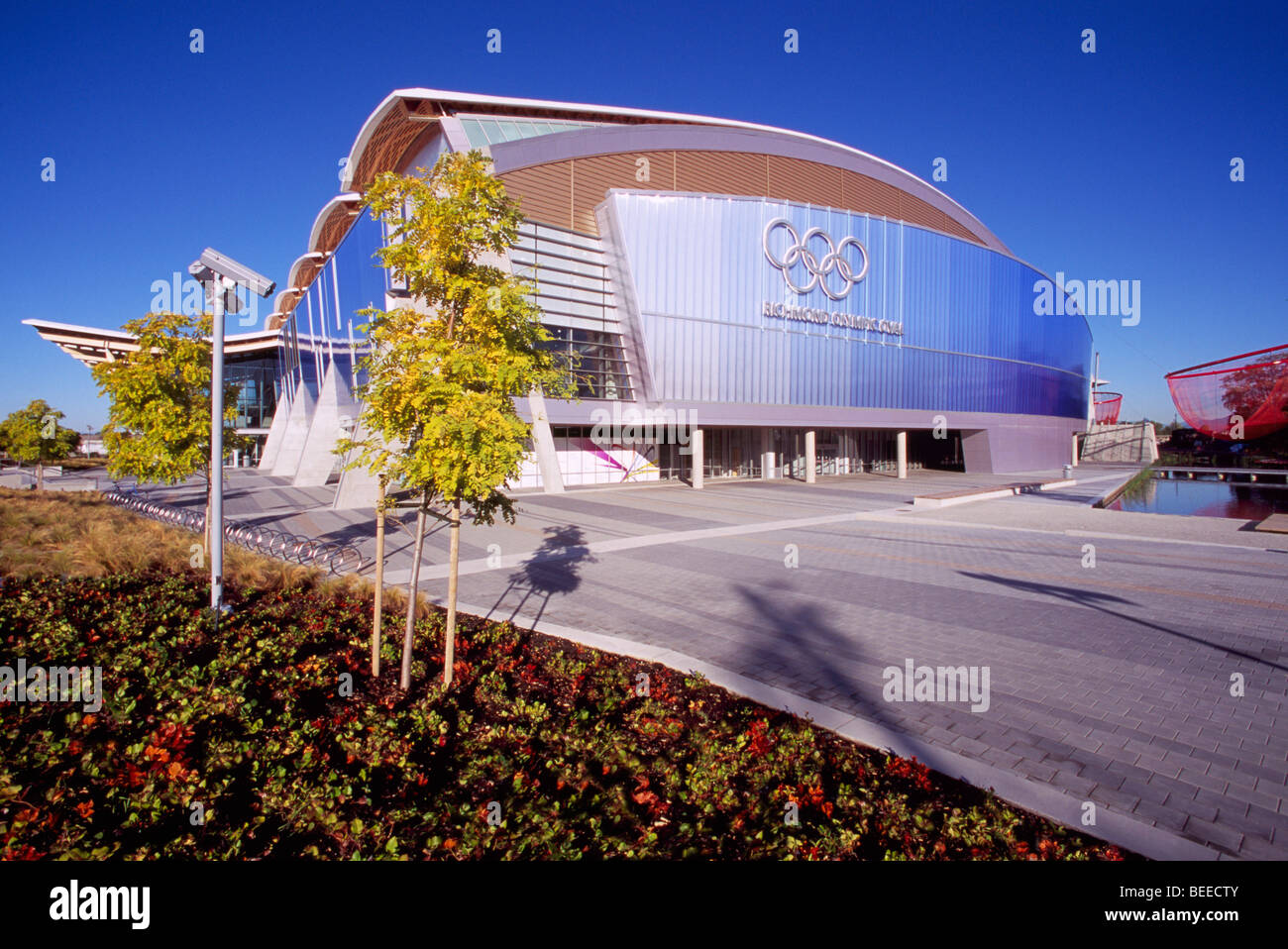 Richmond Olympic Oval, Richmond, BC, British Columbia, Canada - 2010 Vancouver Winter Olympics Speed Skating Rink Venue Stock Photo