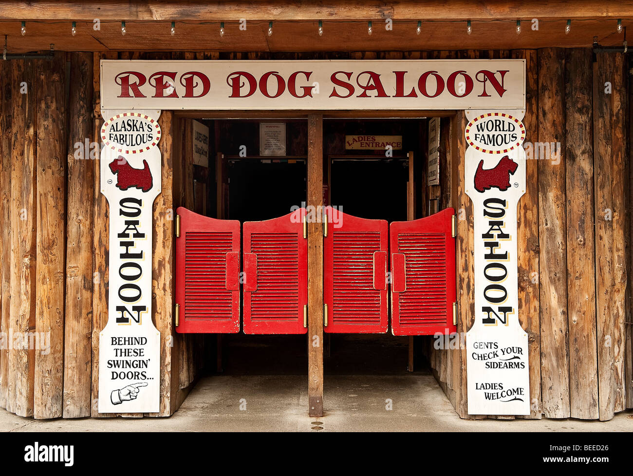 Red Dog Saloon, Downtown , Alaska, USA Stock Photo