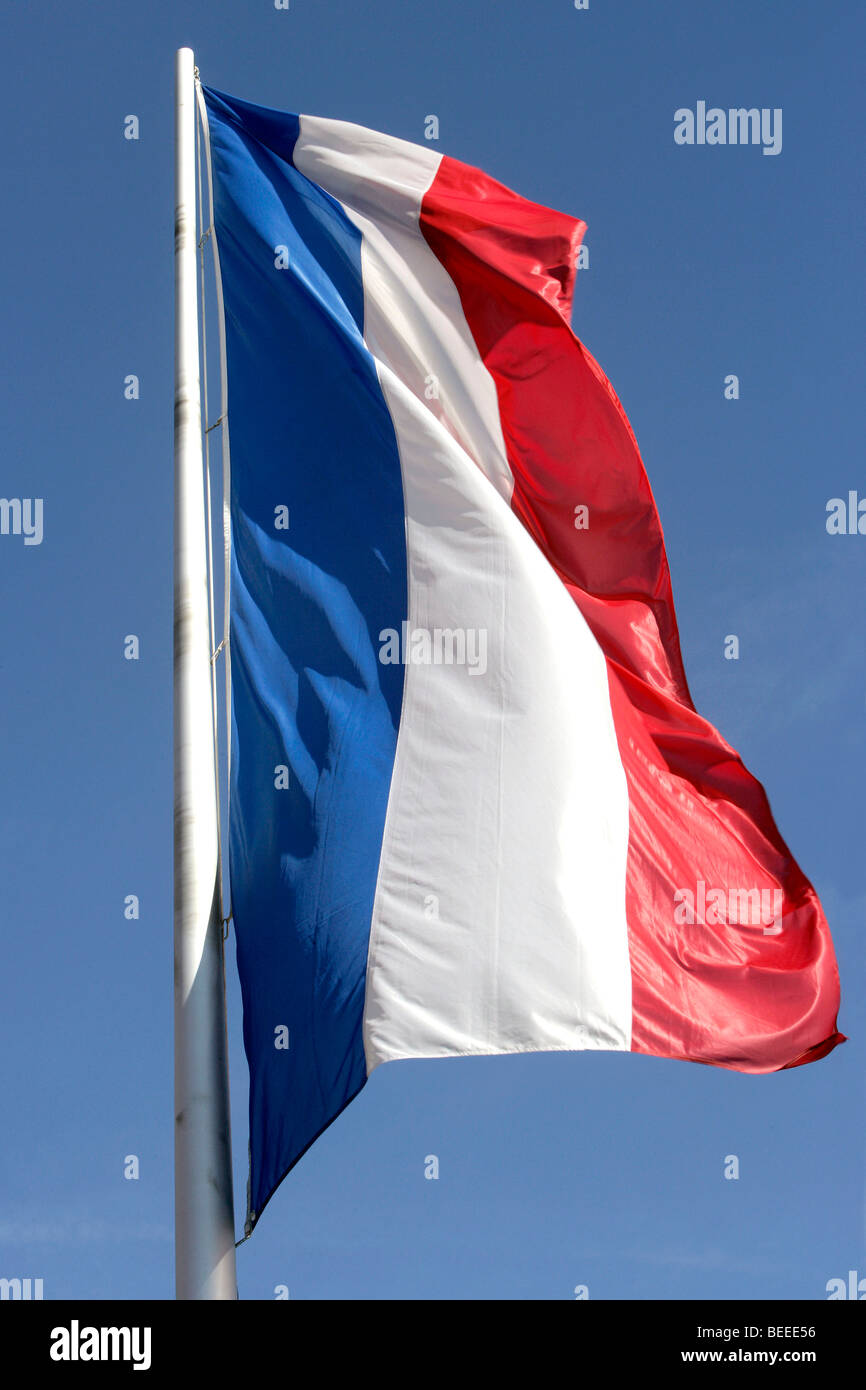 French national flag Stock Photo