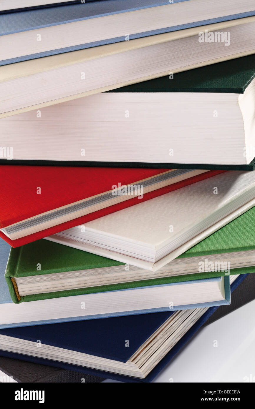 Pile of books, close-up Stock Photo