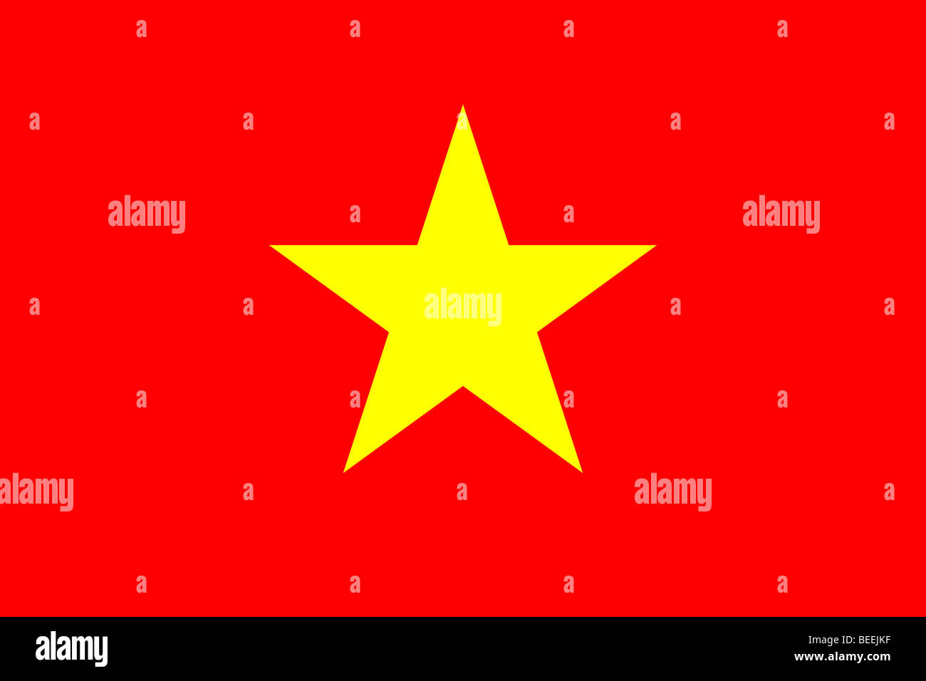Flag of the Socialist Republic of Vietnam Stock Photo