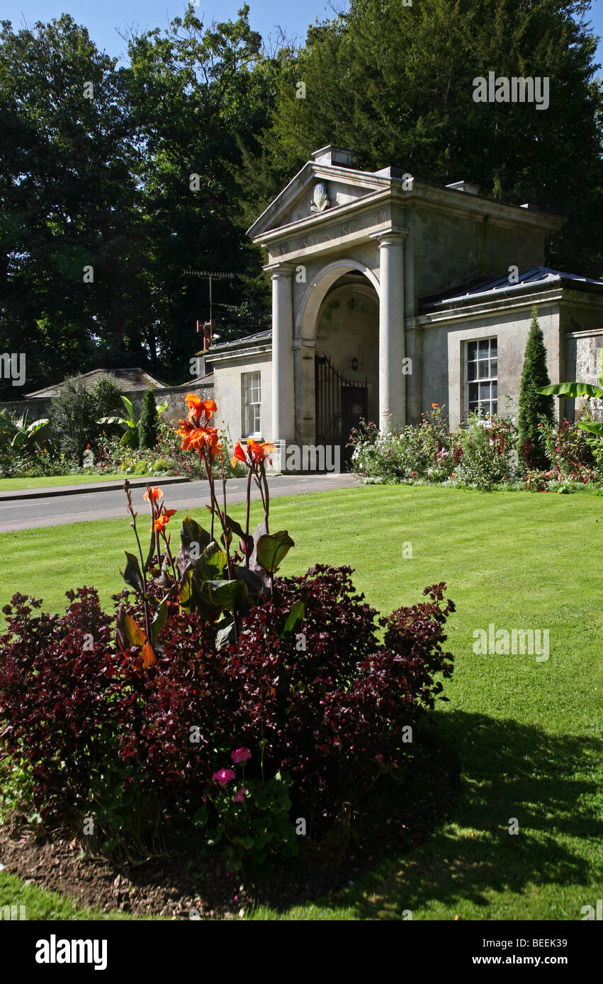 The main entrance to Bryanston School, an independent boarding school