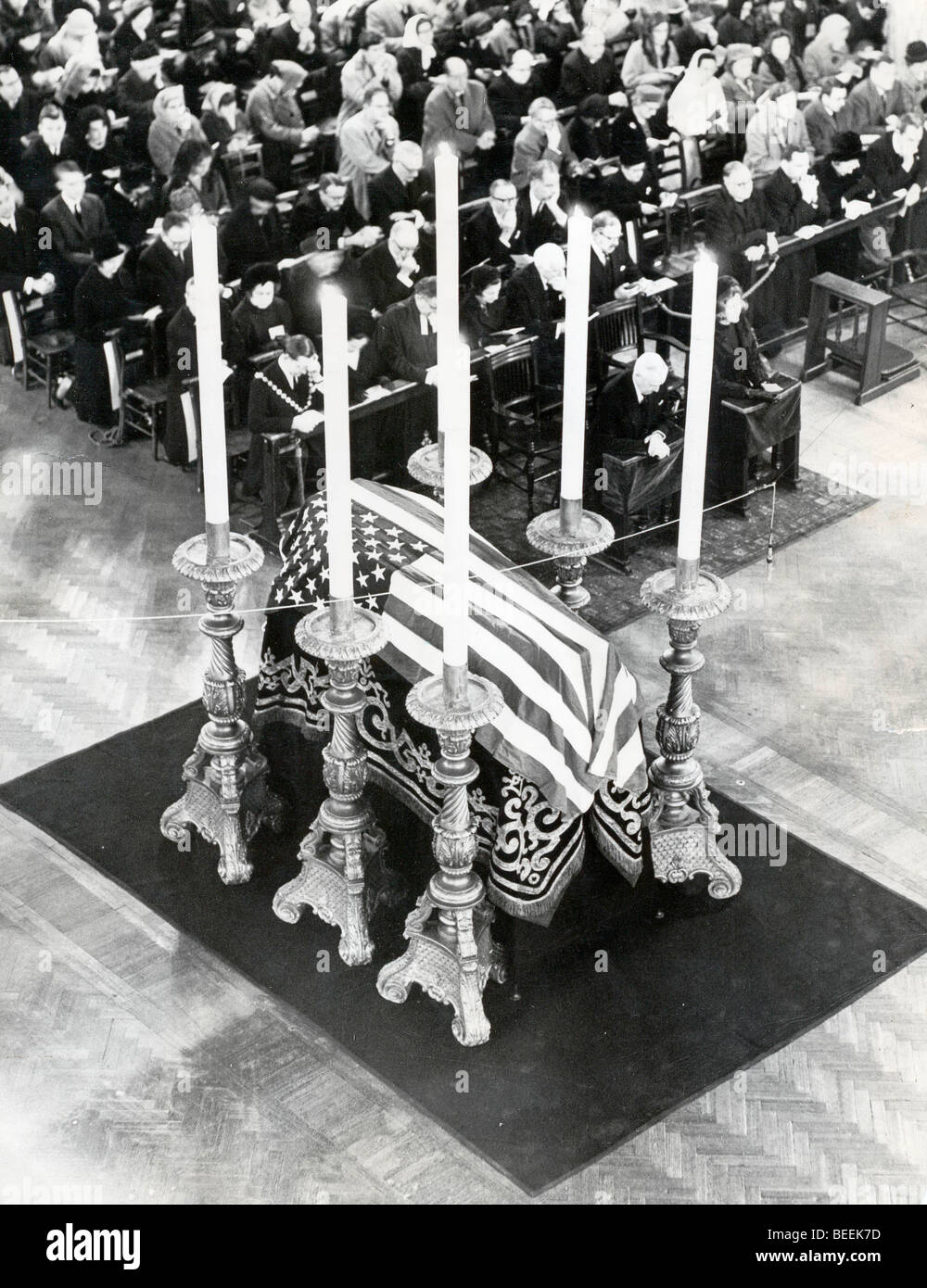 5525811 (900324) Gedenkgottesdienst zum Tod des ermordeten amerikanischen Pr‰sidenten John F. Kennedy in der amerikanischen Stock Photo